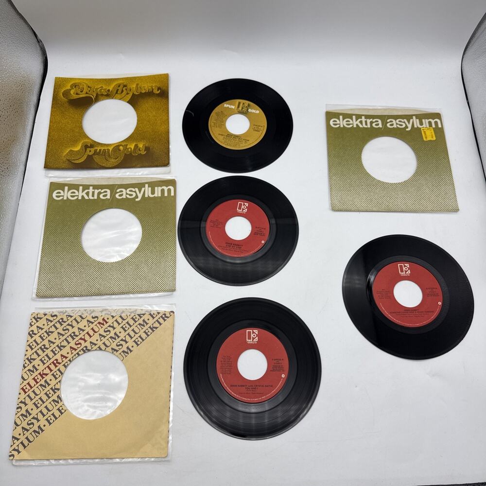 4 Eddie Rabbitt 7" 45 RPM Singles “Every Which Way But Loose, Step By Step…
